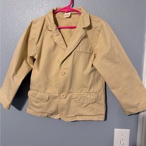 Kids' Tan Cotton Blazer - Classic Casual Blazer